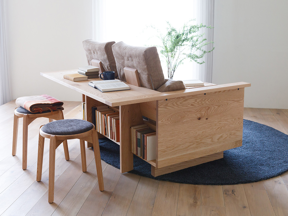 Counter Sofa is Part Couch, Part Table, Part Bookshelf