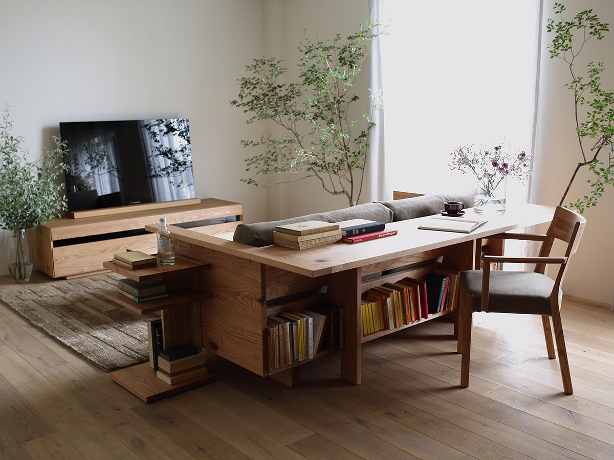 Counter Sofa is Part Couch, Part Table, Part Bookshelf