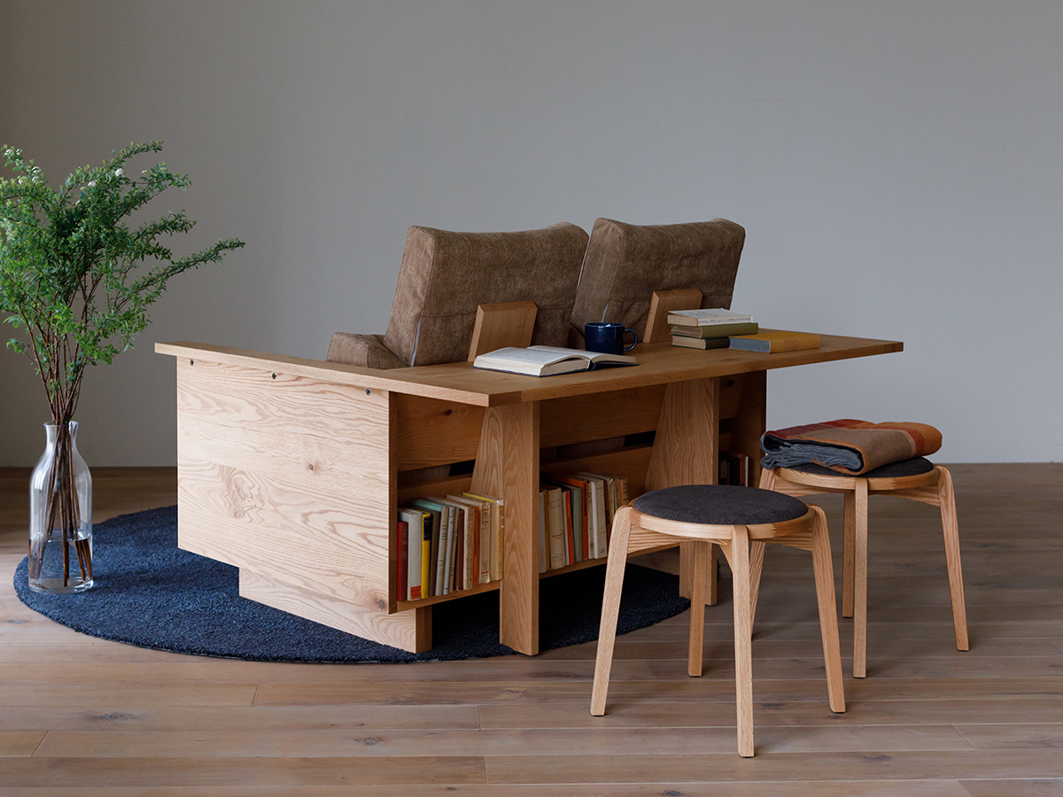 Counter Sofa is Part Couch, Part Table, Part Bookshelf