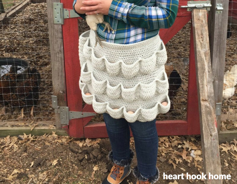 Crochet Egg Apron - Pattern to knit your own crochet egg apron