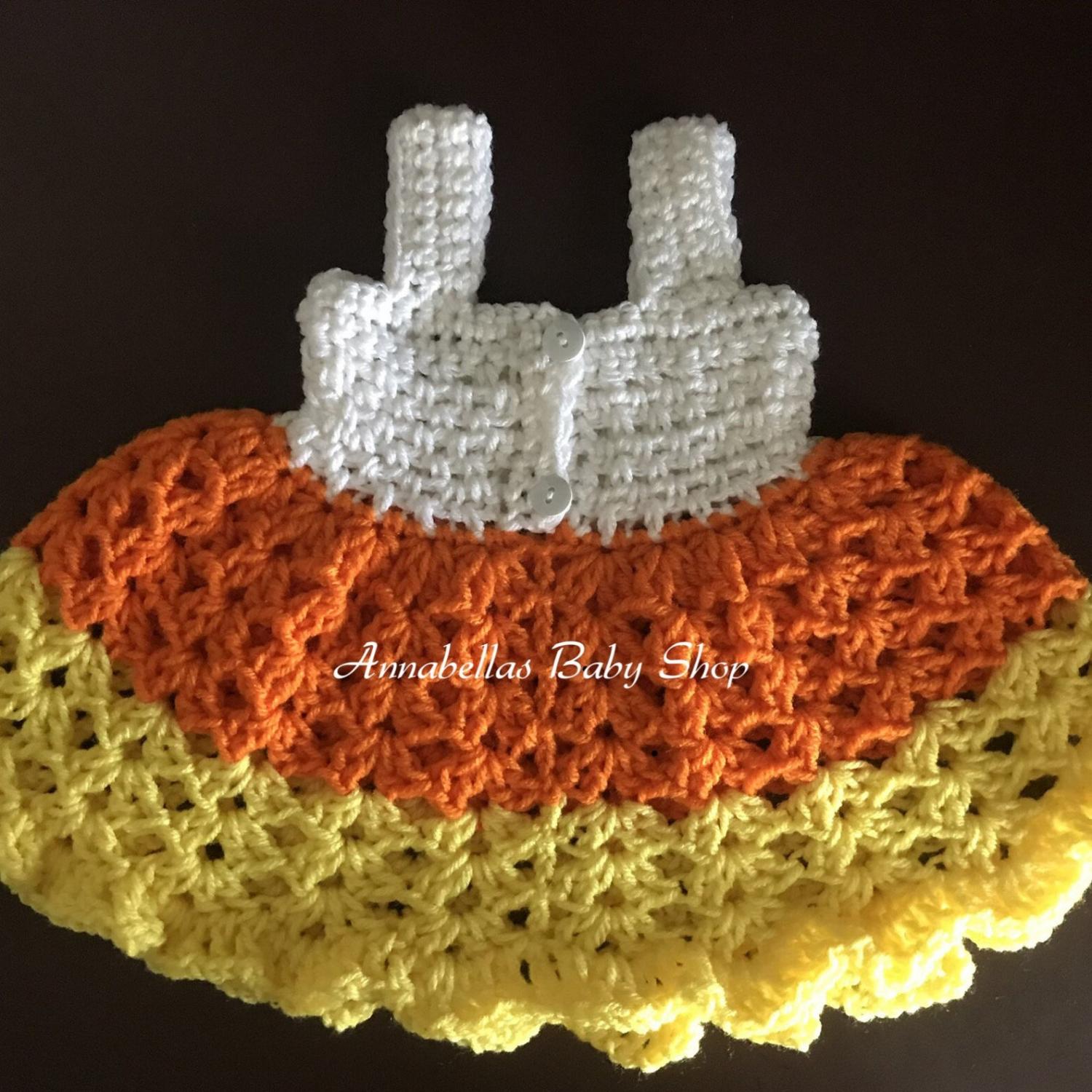 Crochet Candy Corn Baby Costume - Cutest baby Halloween Costume