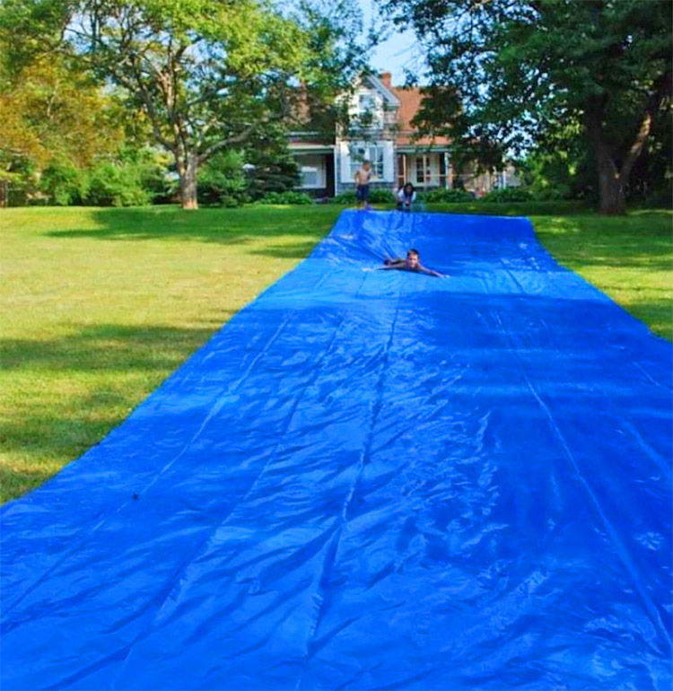 DIY Kit On Amazon Lets You Build Your Own Giant Backyard Waterslide - Best giant backyard waterside