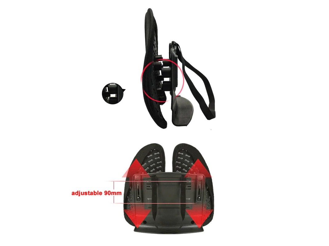 Double-Winged Back Support For The Car - Adjustable Driving lumbar support looks like lungs