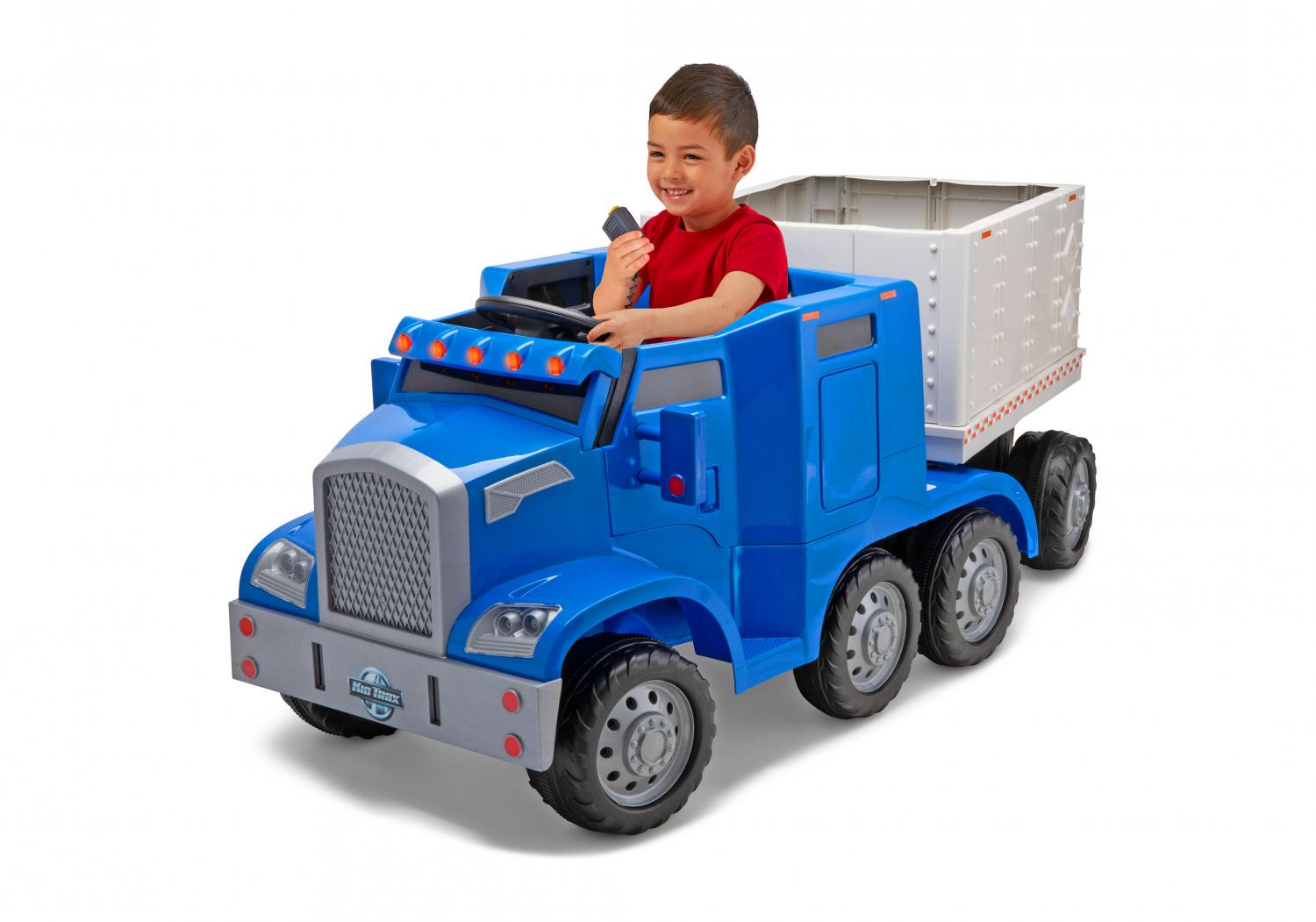 Electric Semi-Truck Ride-On Toy - Kids ride-on Big-Rig electric powered toy car