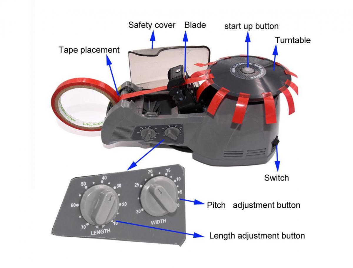 Electric Tape Dispenser - Automatic tape dispenser for wrapping gifts