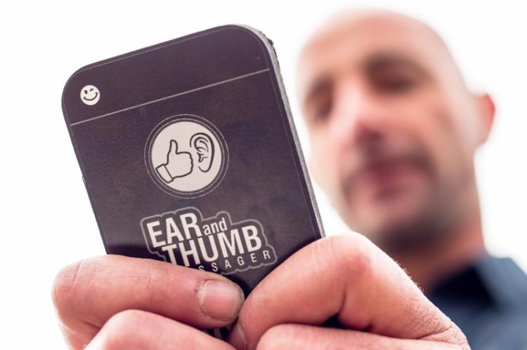 Fake Phone Ear and Thumb Massager