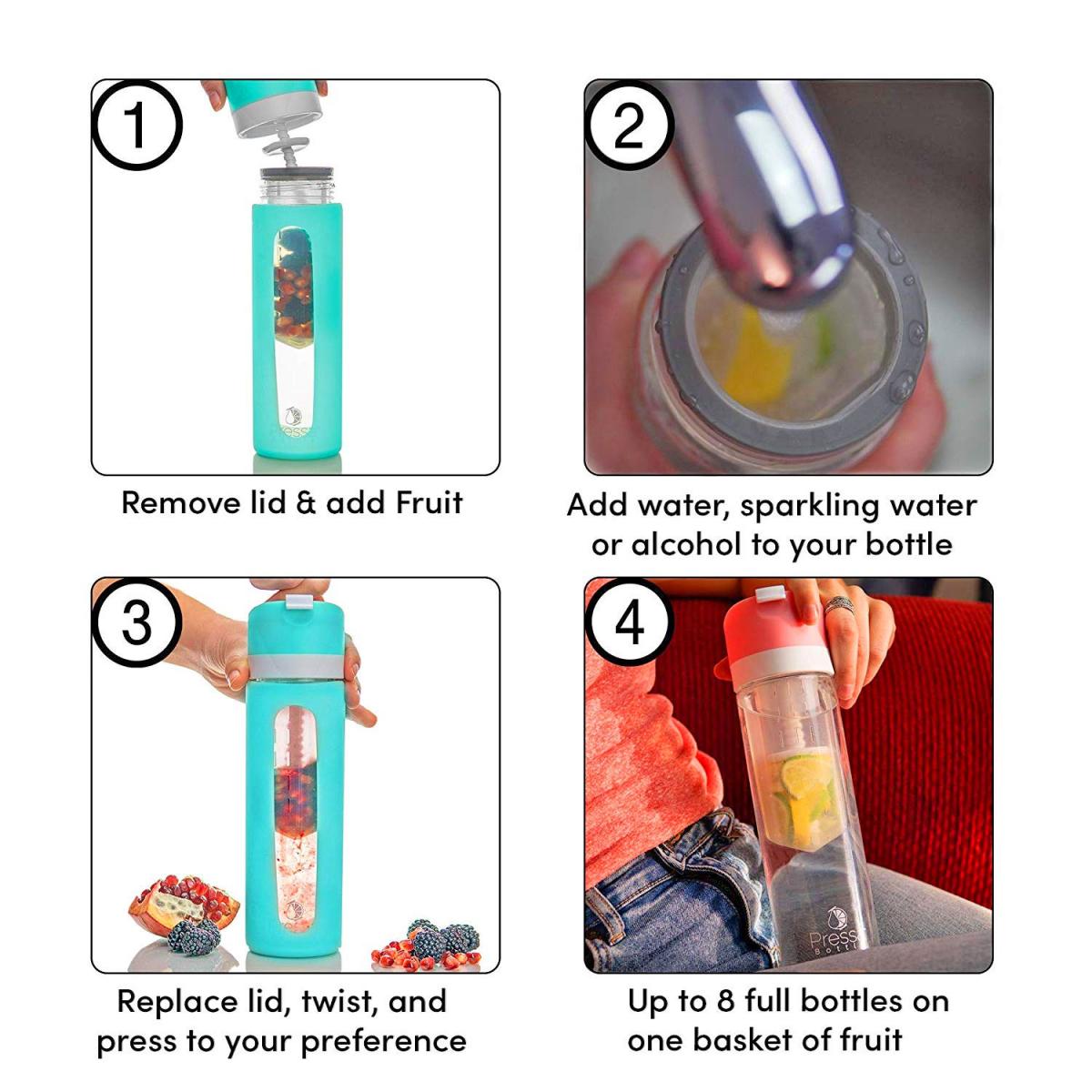 Pressa Fruit Infused Water Bottle
