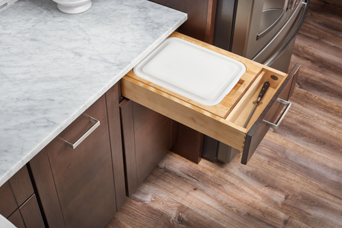 Rev-a-shelf 4KCB knife drawer organizer and knife locking system - knife drawer holds cutting boards