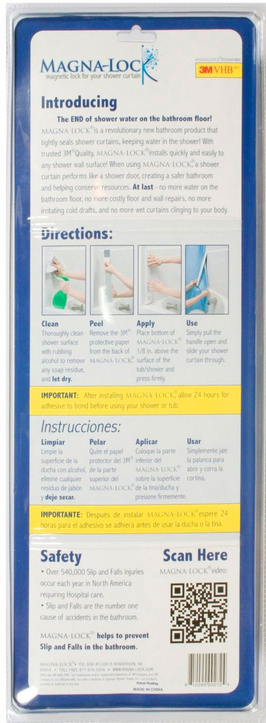 Magnetic Shower Curtain Sealer