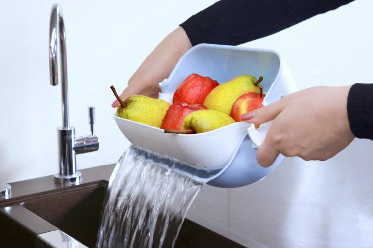 Self-Balancing Colander - Equilibric automatic balancing colander bowl - 3-in-1 colander
