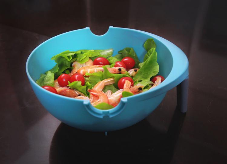Self-Balancing Colander - Equilibric automatic balancing colander bowl - 3-in-1 colander