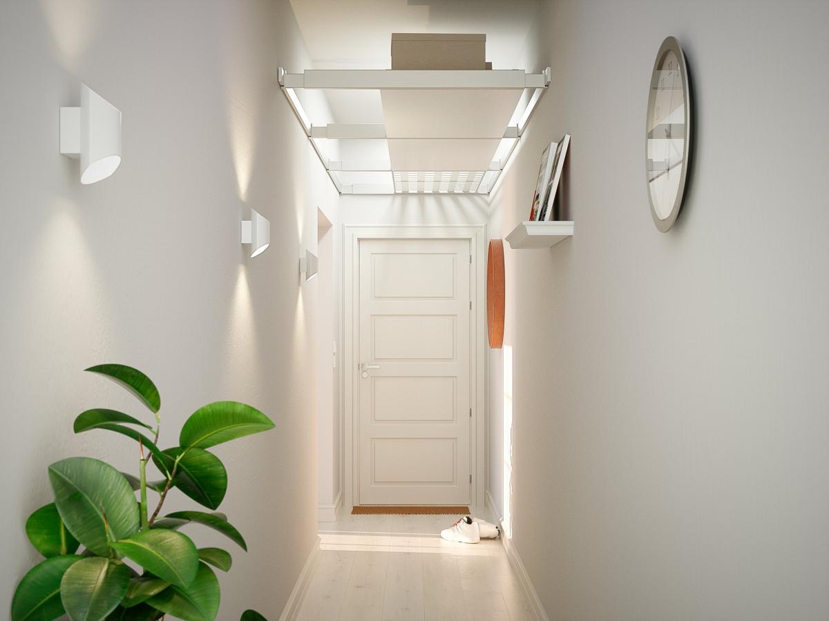 Genius Ceiling Storage Solution - Beam-it-up tiny home ceiling storage kit