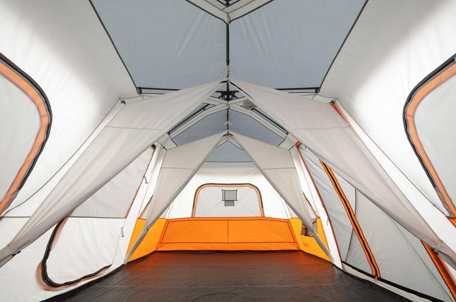 Ozark Instant Cabin Tent - Instant Setup Cabin Tent With Built-In LED Lighting
