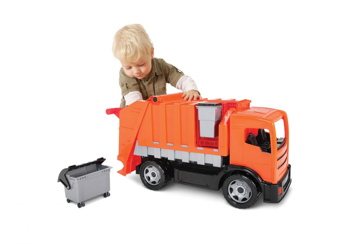Giant working garbage truck toy - Best truck toy LENA Starke Riesen