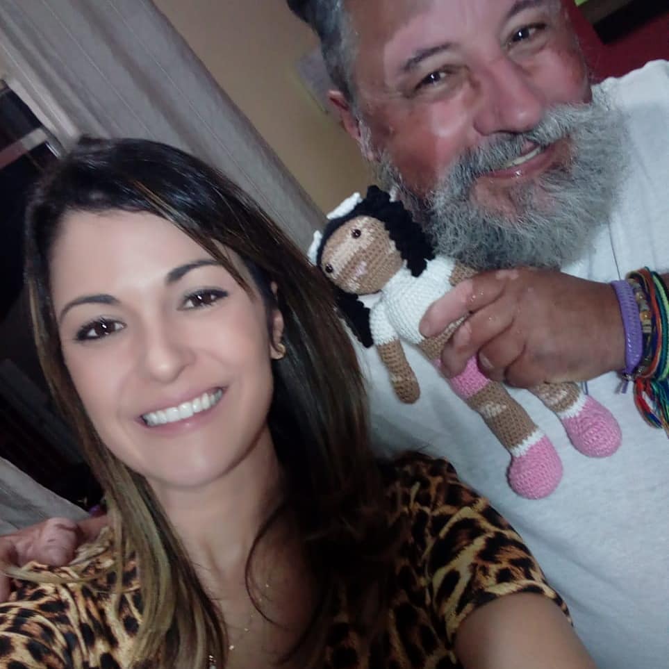 vitiligo crochet dolls - Grandfather with vitiligo skin condition creates crochet dolls