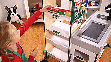 Grocery Store Role Play Toy Lets Your Kid Become a Cashier - Fresh Mart Cashier Pretend Kids Toy