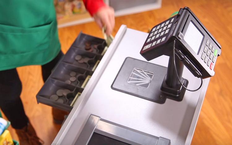 Grocery Store Role Play Toy Lets Your Kid Become a Cashier - Fresh Mart Cashier Pretend Kids Toy
