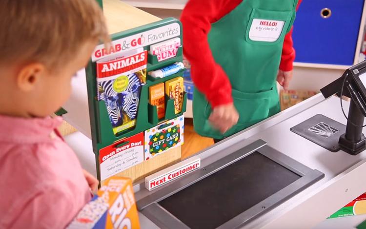 Grocery Store Role Play Toy Lets Your Kid Become a Cashier - Fresh Mart Cashier Pretend Kids Toy