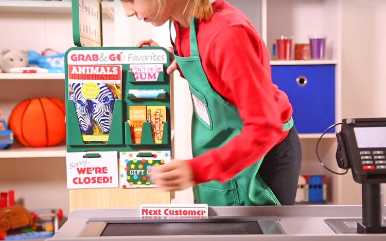 Grocery Store Role Play Toy Lets Your Kid Become a Cashier - Fresh Mart Cashier Pretend Kids Toy