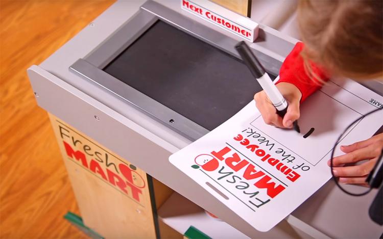 Grocery Store Role Play Toy Lets Your Kid Become a Cashier - Fresh Mart Cashier Pretend Kids Toy