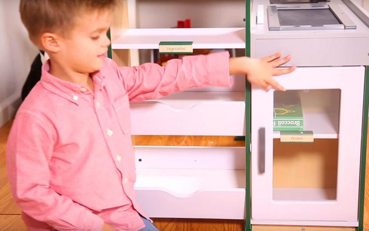 Grocery Store Role Play Toy Lets Your Kid Become a Cashier - Fresh Mart Cashier Pretend Kids Toy
