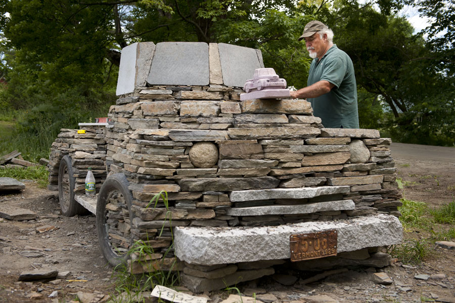 Guy Makes Vintage Cars and Trucks Out Of Rocks - Chris Miller Stone Truck Project