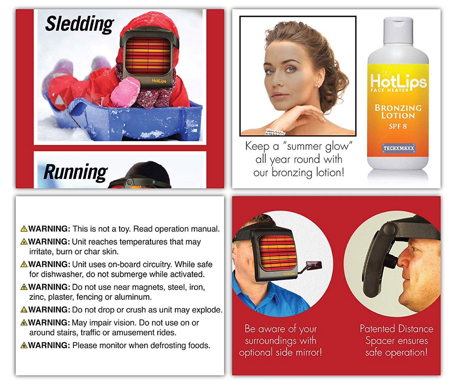 Head-Mounted Face Heater - Kerosene Face Heater keeps face warm when outdoors in the cold