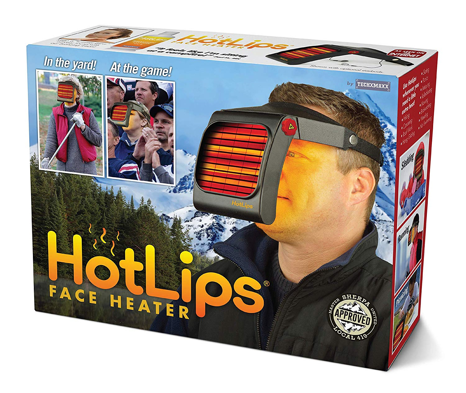 Head-Mounted Face Heater - Kerosene Face Heater keeps face warm when outdoors in the cold