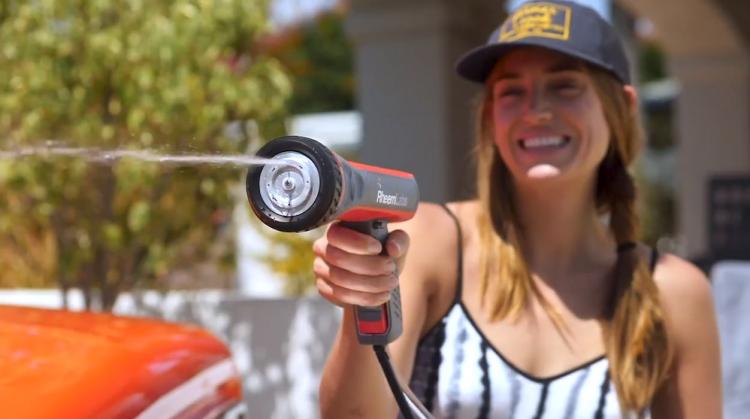 Rheem Labs HotWave heated garden hose sprayer - Endless hot water from garden hose