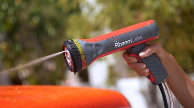Rheem Labs HotWave heated garden hose sprayer - Endless hot water from garden hose