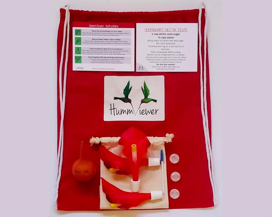 Hummviewer Hummingbird Feeder Face Shield Mask