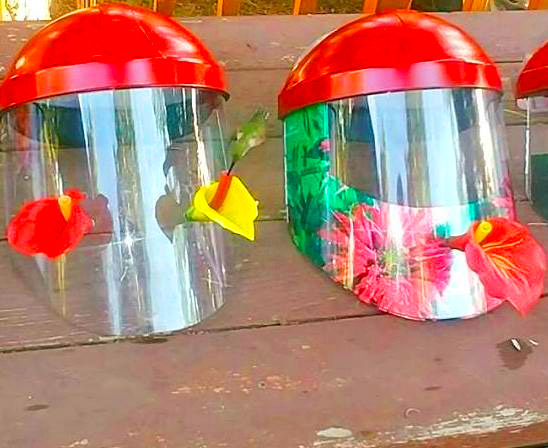 Hummviewer Hummingbird Feeder Face Shield Mask