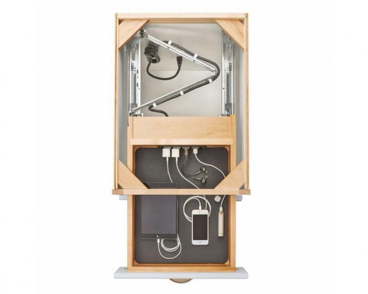 Rev-a-shelf charging drawer - Cabinet drawer with built-in power strip