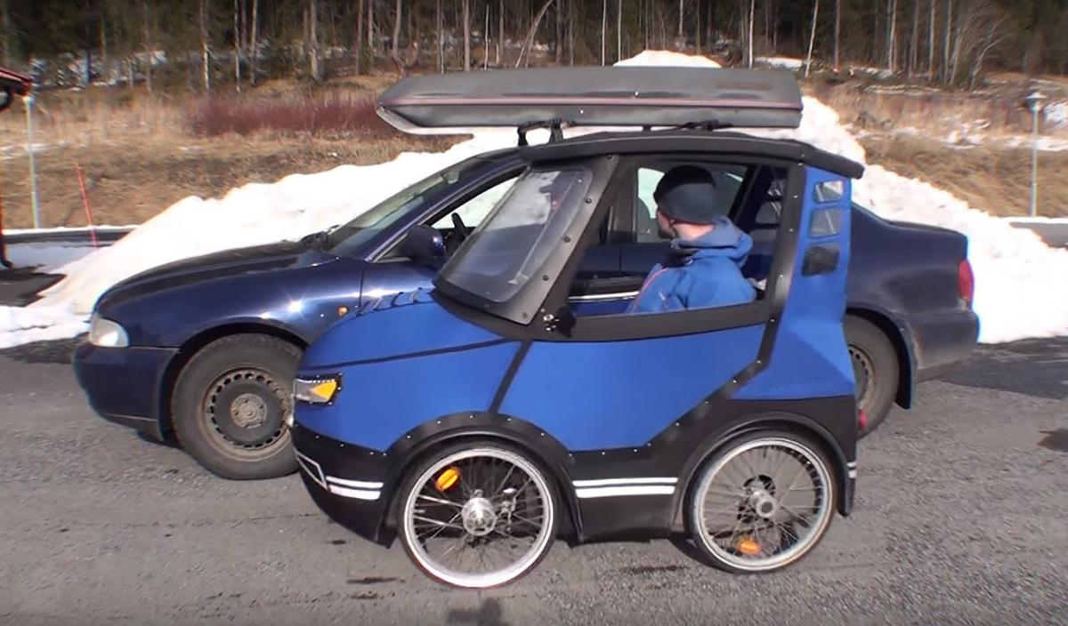 PodRide Bicycle Car - Enclosed E-Bike Car That Keeps You Warm During Winter Transit