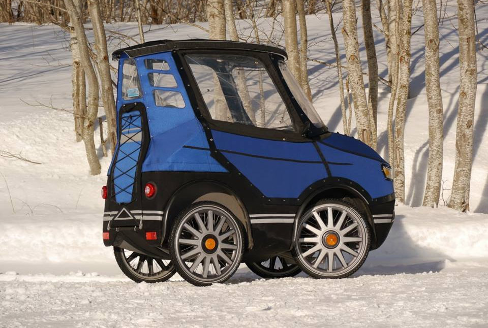 PodRide Bicycle Car - Enclosed E-Bike Car That Keeps You Warm During Winter Transit