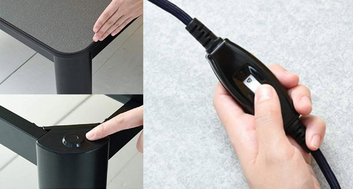 Heated Kotatsu Table - Japanese Table Gadget heated under blanket table