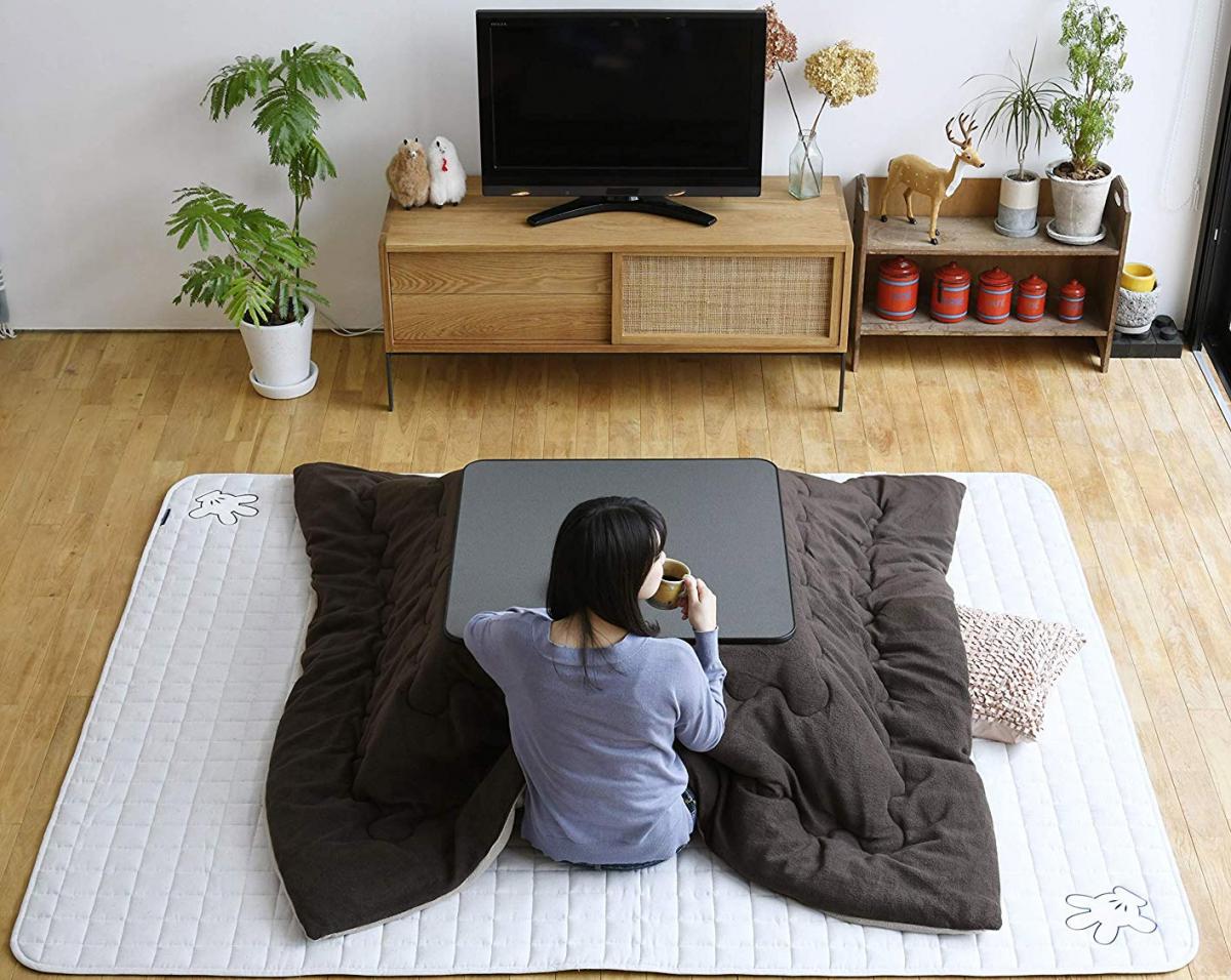 Heated Kotatsu Table - Japanese Table Gadget heated under blanket table