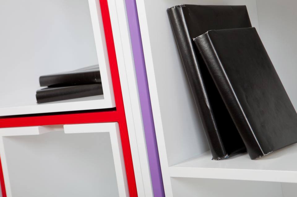 Incredible Table and Chairs Set Hides Inside Of a Bookcase When Not In Use - Hideaway dining table into bookcase by Orla Reynolds