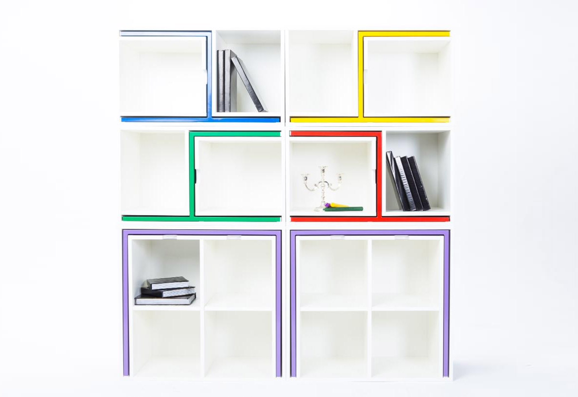 Incredible Table and Chairs Set Hides Inside Of a Bookcase When Not In Use - Hideaway dining table into bookcase by Orla Reynolds
