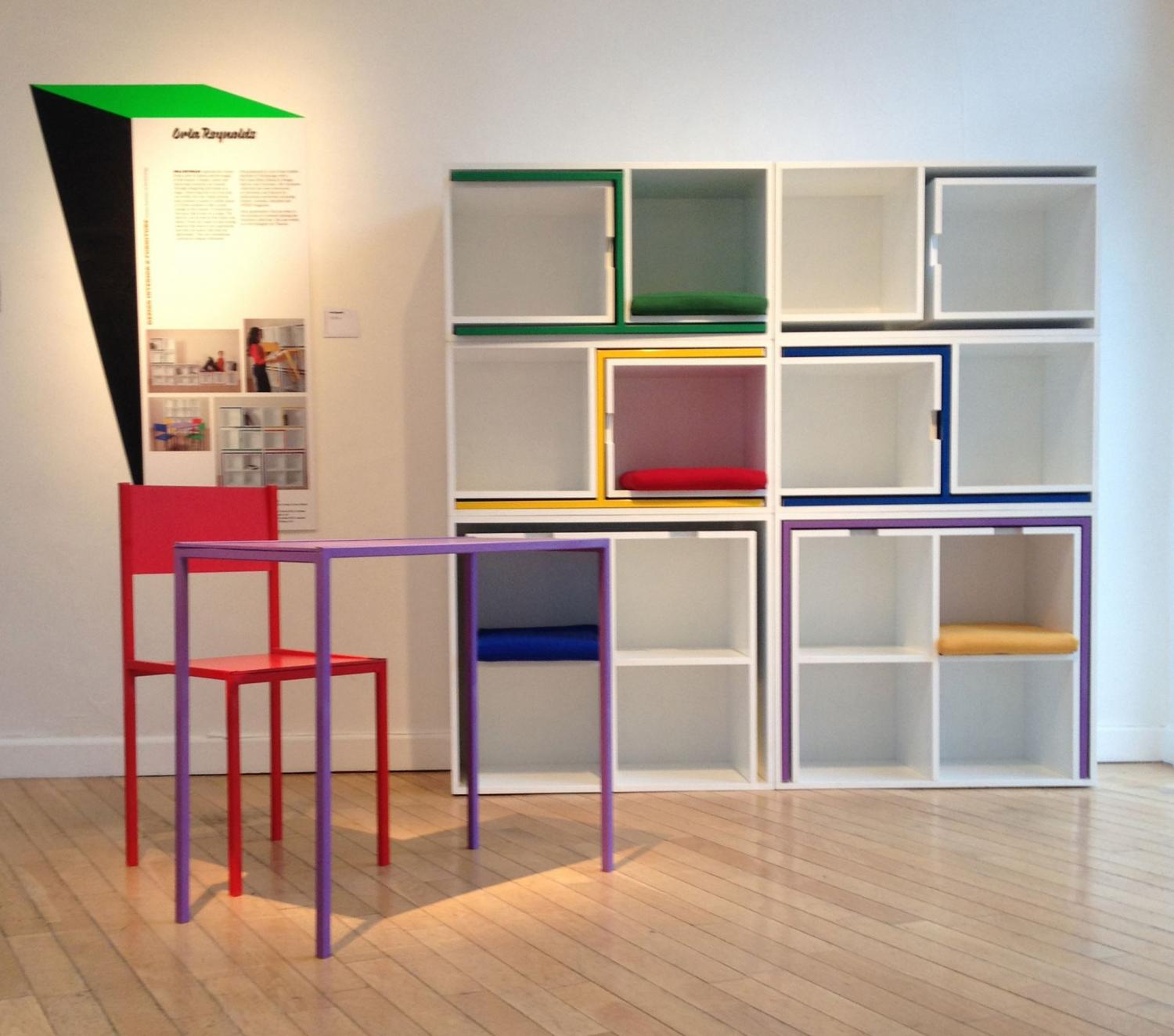 Incredible Table and Chairs Set Hides Inside Of a Bookcase When Not In Use - Hideaway dining table into bookcase by Orla Reynolds