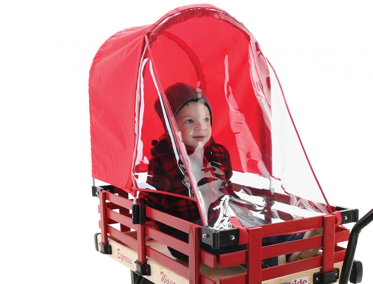Red Wagon That Turns Into a Snow Sleigh - Converting Wagon Snow Sled
