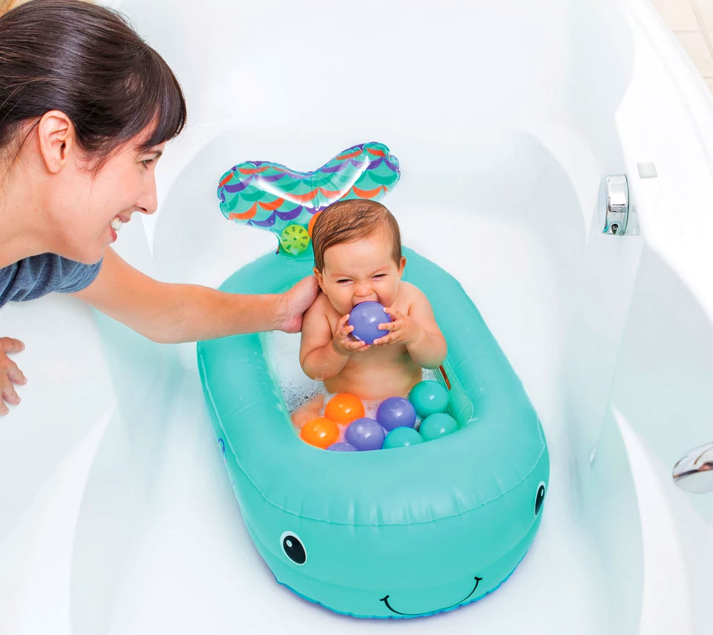 Inflatable Whale Baby Bathtub