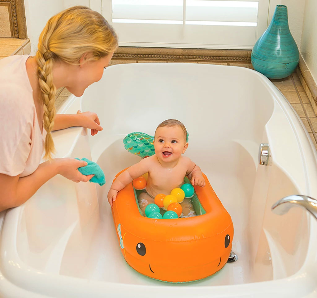 Inflatable Whale Baby Bathtub