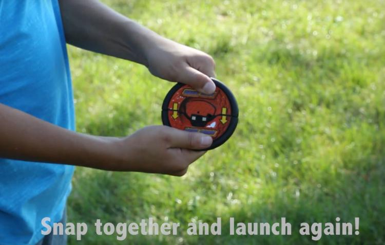 Infrared skeet shooter toy - Laser target practice skeet shooting gadget - sensor on skeets break apart when hit