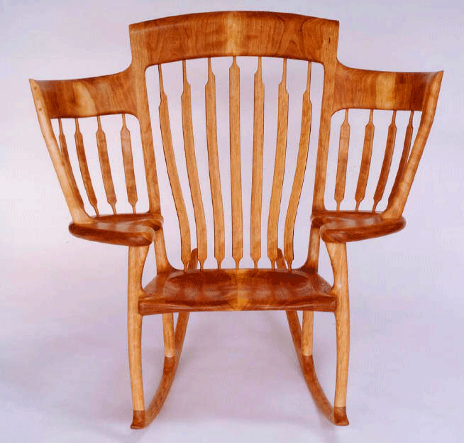 Story Time Rocking Chair - Triple seater rocking chair for reading to kids