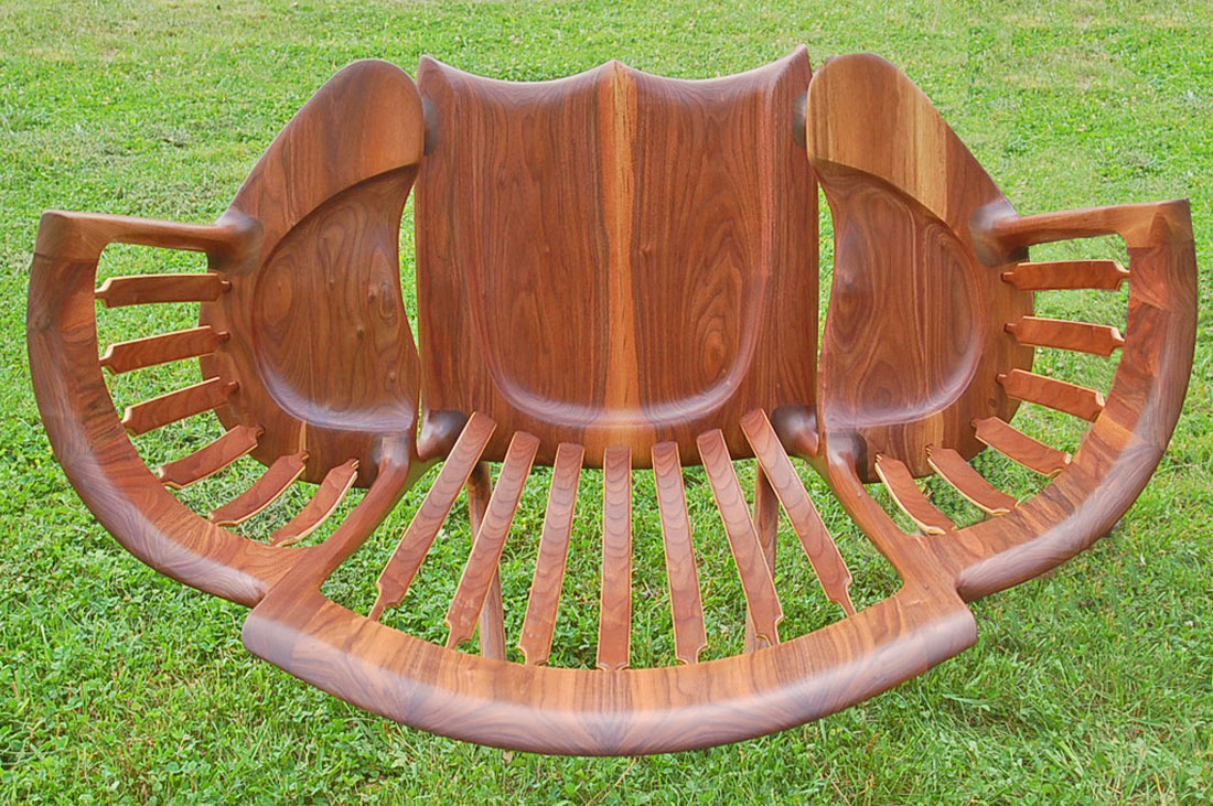 Story Time Rocking Chair - Triple seater rocking chair for reading to kids