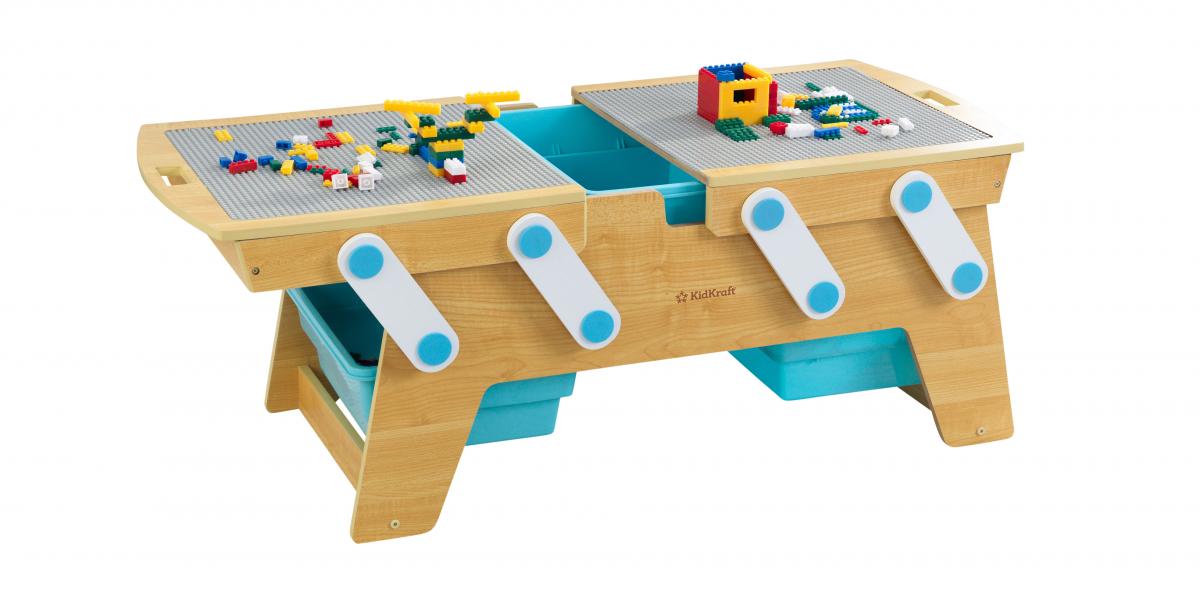Lego play table - KidKraft Building Blocks Play N StoreTable opens up for storage