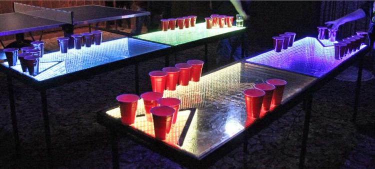 Light-up, Color Changing Beer Pong Table