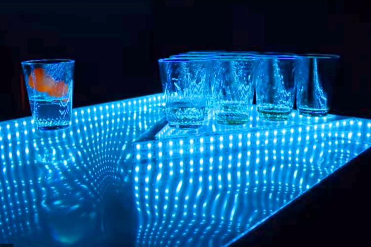 Light-up, Color Changing Beer Pong Table