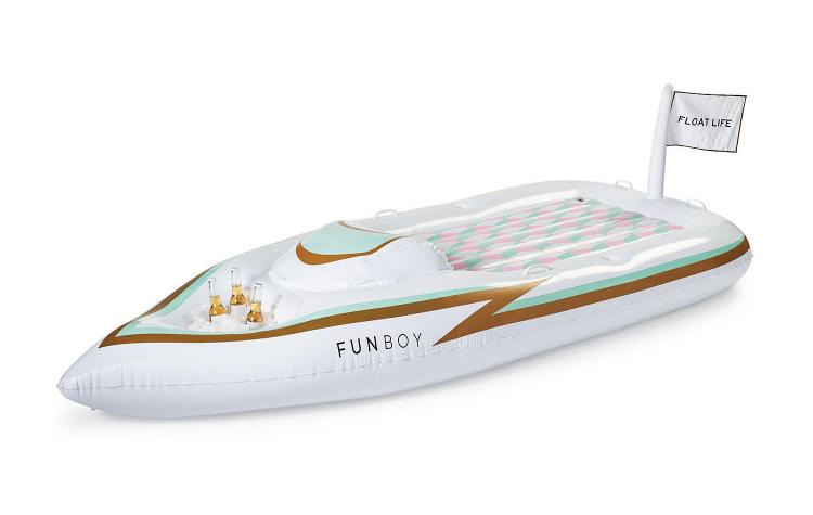FUNBOY Mini Yacht Pool Float - Inflatable yacht lake floaty